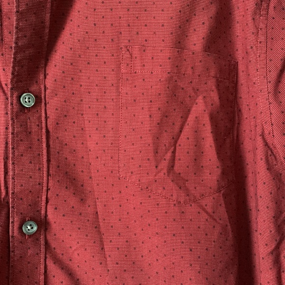 Men's Claiborne red long sleeve button down - Picture 2 of 5